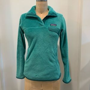 Patagonia Women’s Sweater Teal Half Zip Pullover